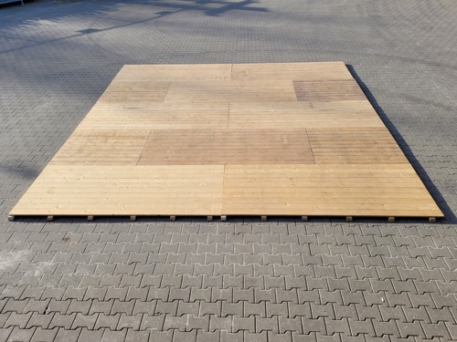 5 x 5 houten vloer