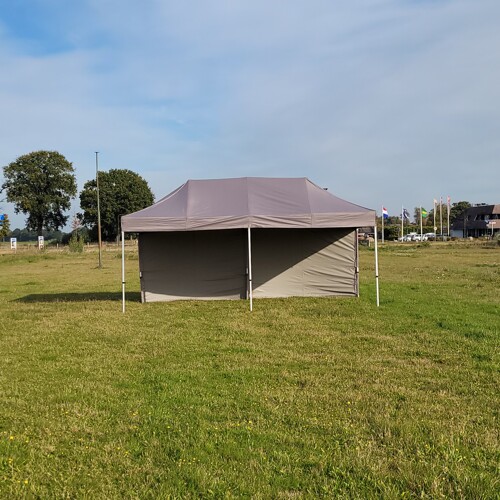 3 x 6 Vouwtent zandkleur