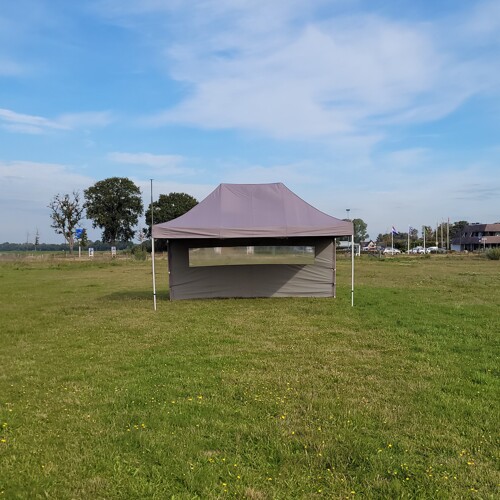 4 x 6 Vouwtent zandkleur